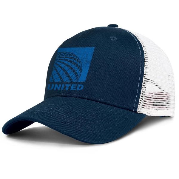 

united airlines логотип мужской и женский регулируемый дальнобойщик meshcap охладиться пустым милый модный baseballhats символа логотип amer, Blue;gray