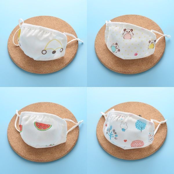 

20 1pcs comforable cartoon face masks non woven mouth-muffle dustproof fun designer printed windproof health prote #137 #208, Black