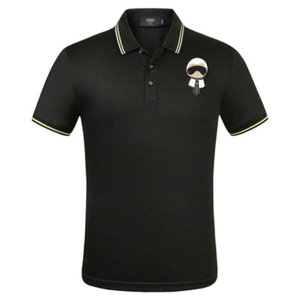 

20ss mens womens polo t shirt fashion men polos casual mens polo striped neck breathable summer short sleeves, White;black