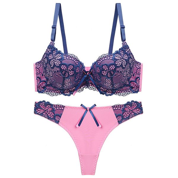 

plus size bra set push up bra and thong set underwear intimate lingerie feminina women lingerie 2020 underwear & sleepwears, Red;black