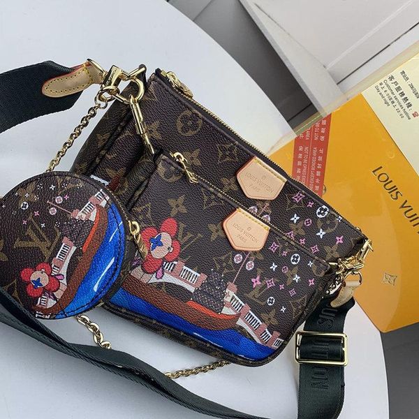 

womens bag bolsa de hombro wallet purses crossbody bag vintage designer money coin pocket leather lady chain shoulder bags