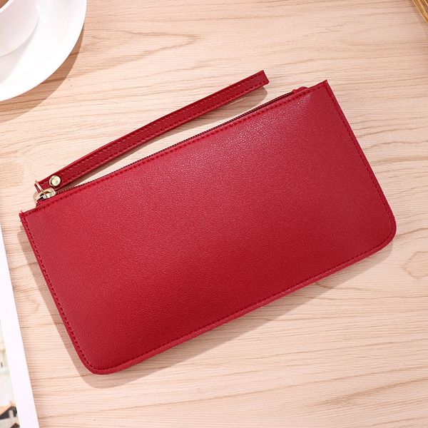 

new women's clutch mobile phone coin purse long coin bag mobile phone bag wallet women's wallet long, White