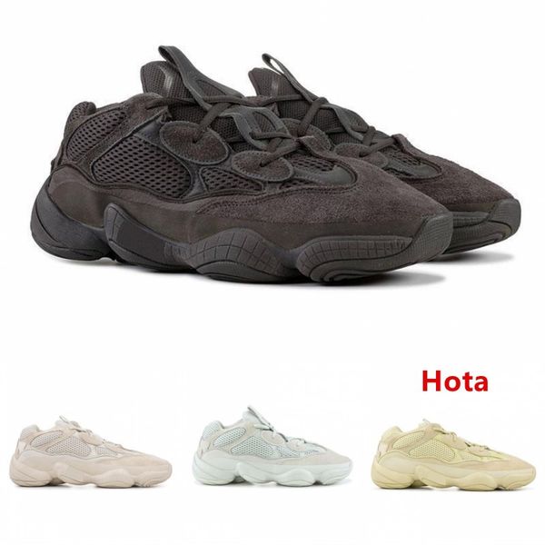 

new salt 500 kanye 2019 west running shoes men designer shoes super moon yellow blush desert rat 500 sport sneakers trainers size 36-46