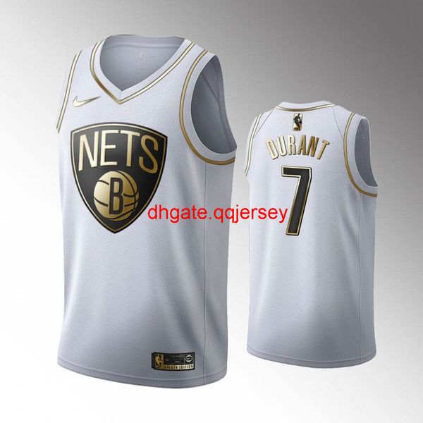 

men's #7 kevin durant white 2019-20 golden jersey, Gray