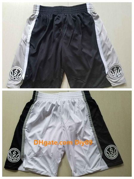 

mens sanantonio spurs jersey 21 duncan 10 derozan 16 gasol stitched shorts vintage pants sweatpants classic basketball shorts, Black