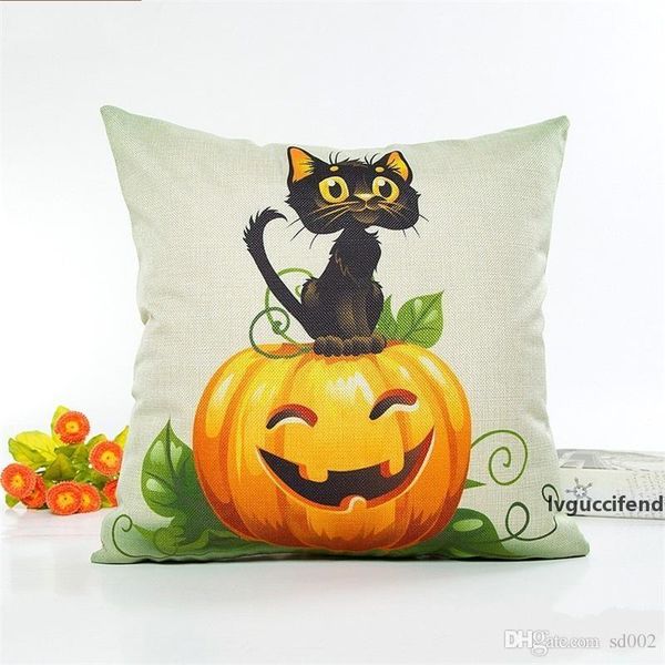 

halloween pumpkin pillow case linen pillowcase home sofa car decorative xmas gifts home decorative without core 6 5xa f1