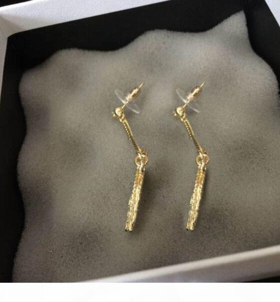 

have stamp fashion hoop diamond double gold earrings aretes orecchini for women party wedding lovers gift jewelry engagement with box hb6901, Golden;silver