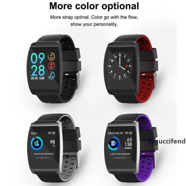 

qs05 smart bracelet hd fashion metal frame screen display ip67 waterproof pedometer health monitor alarm clock smart wristband