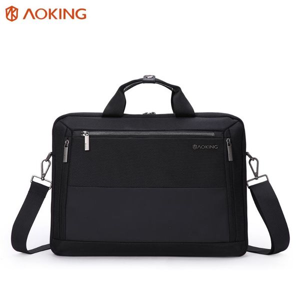 

aoking spacious adjustable anti-theft briefcase men business shoulder bag women travel 15.6'' laphandbag