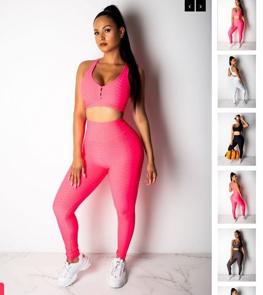 

2019 clothing fitness running women's clothes yoga pants hip lifting high waist yoga pants, White;red