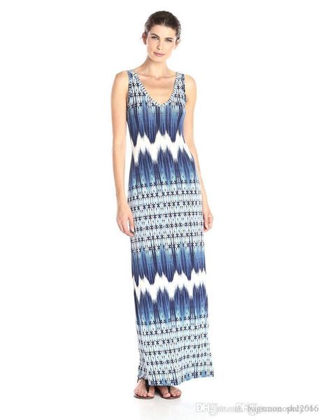 

женщины одеваются новый стиль лето v шеи без рукавов жилета светло-синего полосатых печатями elegant lady bodycon талии повседневного длинны, Black;gray