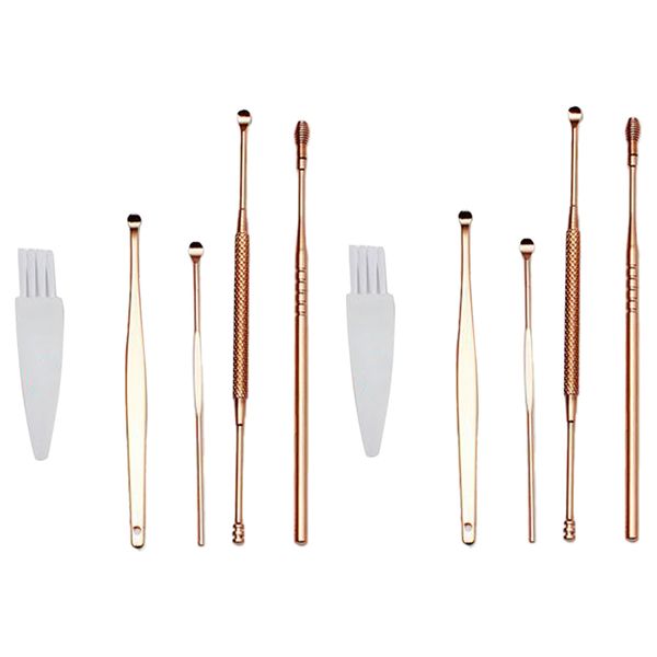 

10pieces stainless steel earwax removal tools portable ear pick cleaner kits