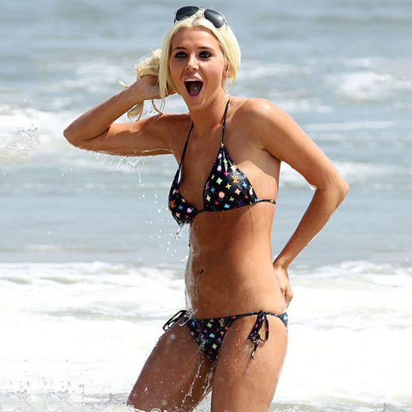 

l letter designer bikini women fashion swimwear in stock swimsuit bandage bathing suits pad tow-piece 7 styles with tags, White;black