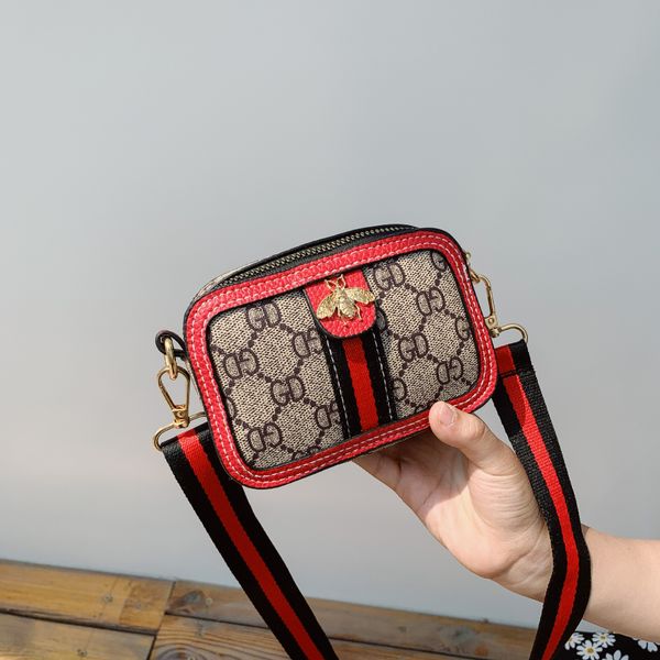 

d8qu6 children's coin purse 2020 new korean fashion western style wide small square shoulder strap small square bag strap shoulder mess