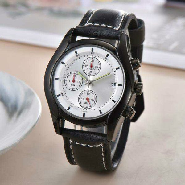 

men watch quartz movement full function three dials fine craft watch automatic date holiday gift watches