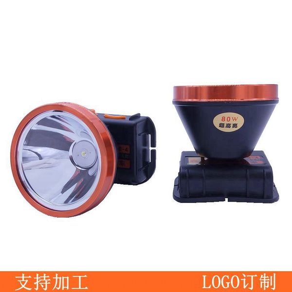 

avnv7 strong long-distance high-power waterproof flashlight headlight outdoor long-distance fishing lamp plastic miner's lamp head-moun