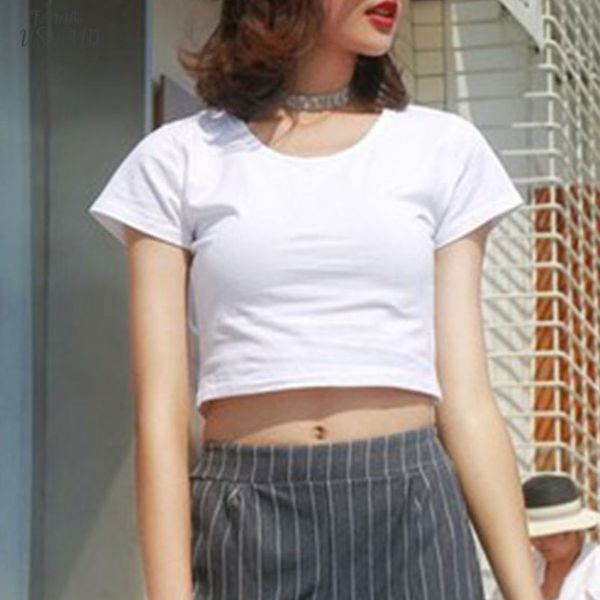 

casual solid letter print short women vogue short sleeve slim t shirts summer ladies fashion graphic simple women tees new, White