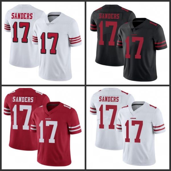 

san francisco 49ers men #17 emmanuel sanders red team color men's women youth stitched nfl vapor untouchable limited jersey, Black;red