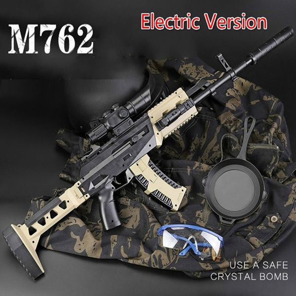 

children's outdoor game assault m762 rifle plastic simulation military rifle weapon water bomb gun boy toy