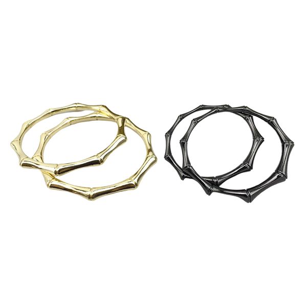 

2pairs круглый металла сумки ручки замена сумки кошелек making, Black