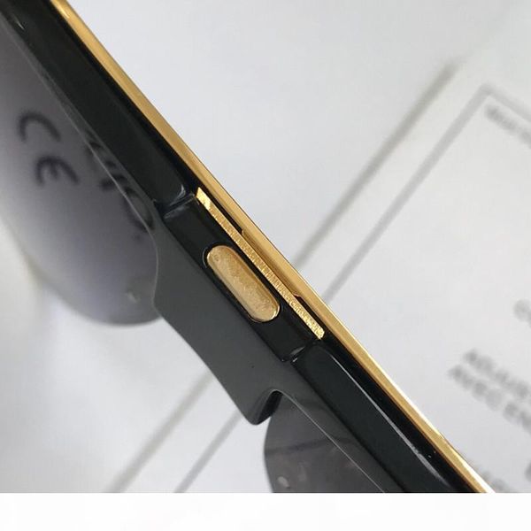 

o luxury 0724 sunglasses for men designer fashion half frame uv protection lens popular summer style sunglasses come with c, White;black
