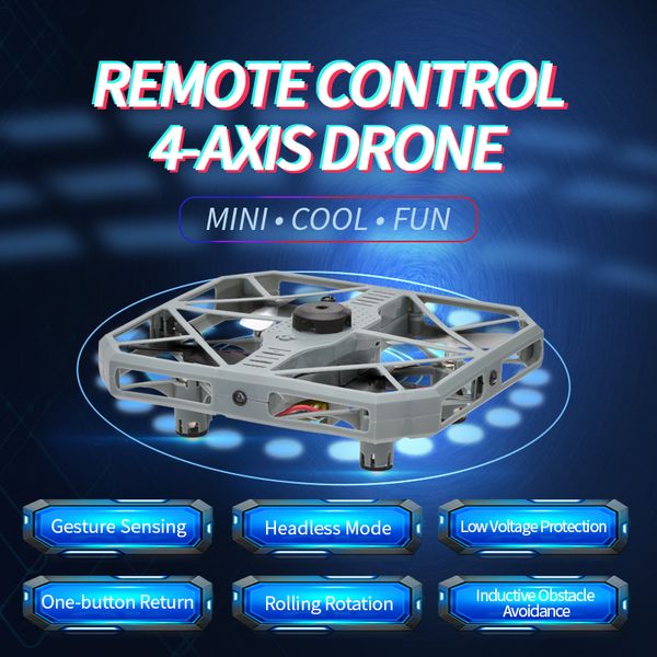 

remote control gesture induction suspension smart drone 2.4g obstacle avoidance interactive four-axis aircraft for kids creative toys gift1