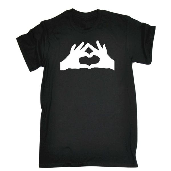 

funny children's t-shirt t-shirts-heart shaped hands for youth middle-aged heart-shaped t-shirts, White;black