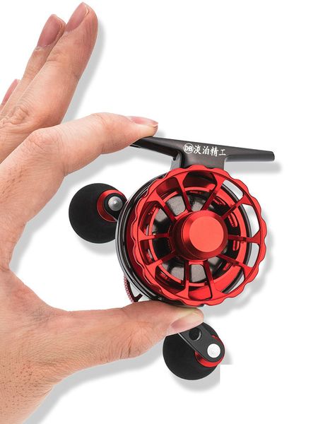 

ice fishing reel 3.2:1 gear ratio 5 ball bearings left handed retrieve raft fishing coil carretilha de pesca fish line wheel