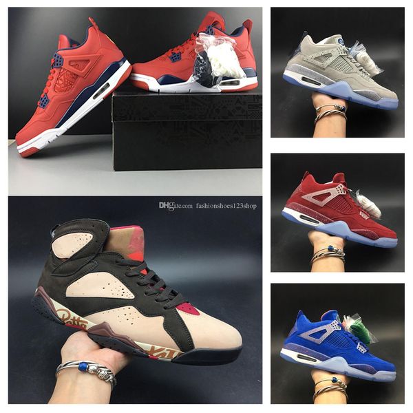 

2019 release patta x 7 og sp shimmer 4 unc pe basketball shoes authentic se 4s fiba ci1184-617 men basketball shoes with box