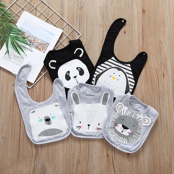

male and female baby cotton animal avatar saliva towel saliva towel infant bib