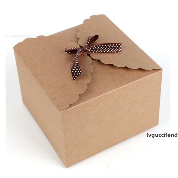 

50pcs mini kraft flip kraft paper cookie cranberry small west point cake baking package nougat box