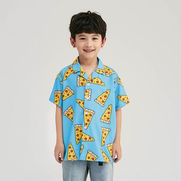 

le su wear design cartoon full version hip-hop loose boy's children's shirt children's clothingshirt fashion brand, White;black