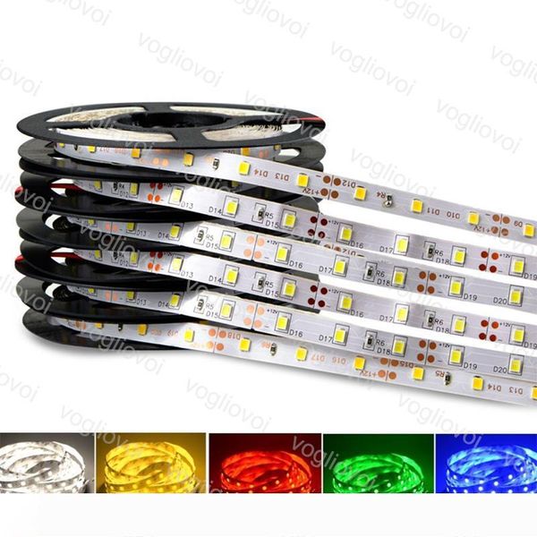 

led strip light smd2835 3014 dc12v 600led round 2 wire fiexble light led ribbon waterproof super bright led lights dhl