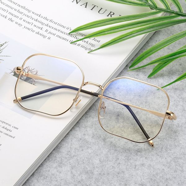 

gybcn artistic plain men's and bed women's personalized glasses frame sheet blue-plated fashionable new-style glasses frame open m, Silver