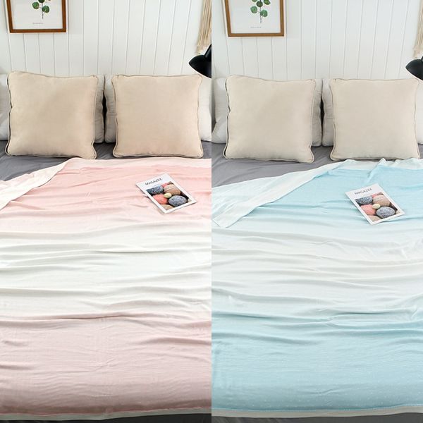 

s9puh double-layer bamboo fiber ice silk blanket cool double-layer bamboo fiber summer quilt for babies and children silky summer quilt blan