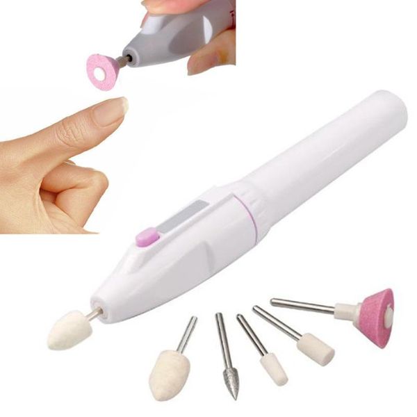 

2pcs 5 in 1 manicure combination nail trimming kit electric salon shaper pedicure polish tool nail art pedicure kit