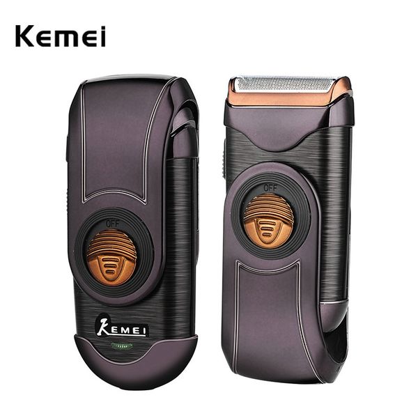 

2016 kemei q788 professional electric razor with stainless steel blade male portable beard trimmer rechargeable electric shaver comecase nqn