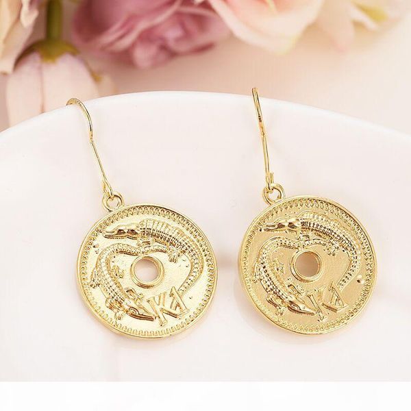 

k fine gold filled k1 coin souvenir pendant necklaces earrings women ,papua new guinea jewellery png style gifts characteristic, Silver