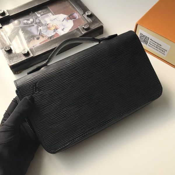 

классический дизайн mens wallet кошельки корабль падения кожи длинные кошельки телефон деньги мешок держателя карты zipper мужчины кошелек с