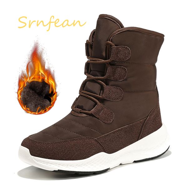 

winter boots shoes woman 2020 snow boots for women short ladies ankle warm plush snow shoes footwear, Black