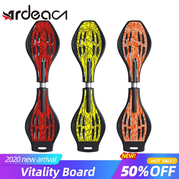 

ardea skateboard 87cm vitality board two-wheels skate brontosaurus child boy and girl snake rocket board