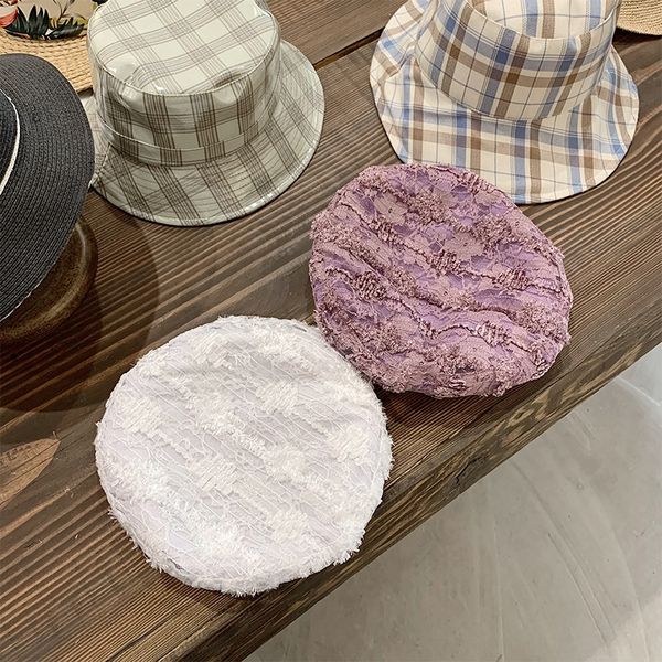 

sz/elegant temperament korean satin female decorative all-match leisure student age beret beret reduction tide, Blue;gray