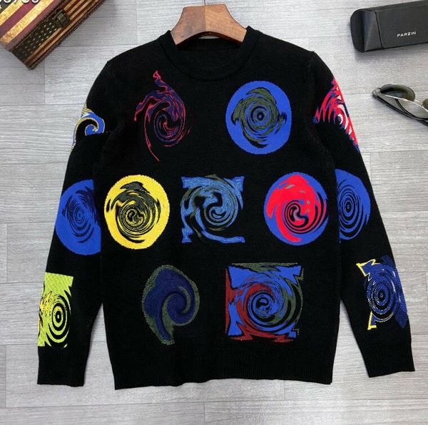 

2020 sweaters high-quality luxury sweaters round neck knitted sweaters classic flowers casual outerwear men's women's fashion knit, White;black