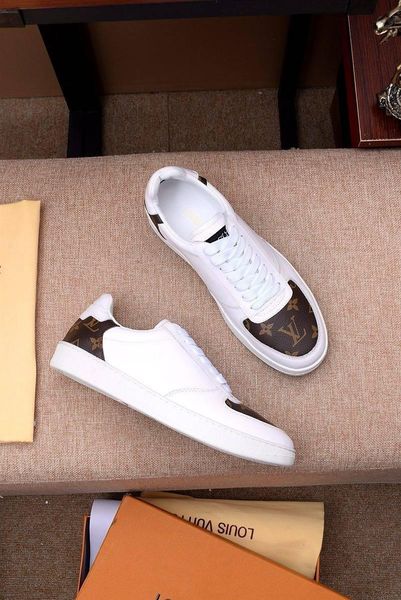 

2020q high-end men's leather print low-casual shoes, high-quality large size fashion wild lace-up sneakers, size: 38-451, Black