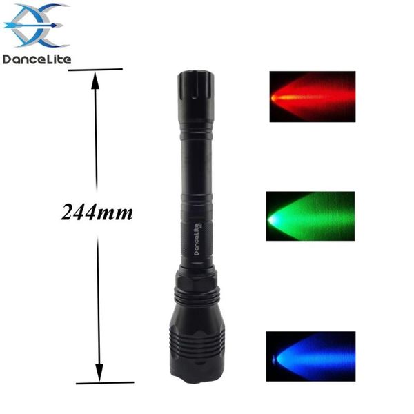 

dancelite 802 xpe красочный светодиодные, rgb рабочая факел, 1mode, long light range (удлинитель в комплекте
