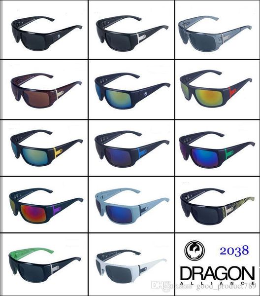 

new charm sport rock colors outdoor travel reflective dragon sunglasses goggles windproof glasses man woman 2038 vantage, White;black