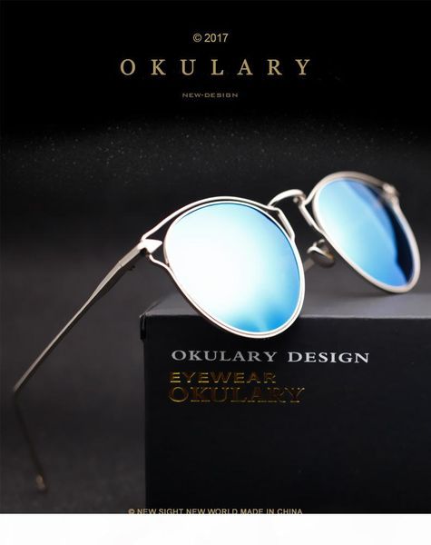 

2017 new women polarized metal sunglasses, fashion day and night as cat's eye driving sunglasses, coated sunglasses, White;black