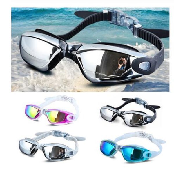 

electroplating uv waterproof anti fog swimwear eyewear swim diving water glasses gafas adjustable swimming goggles women men