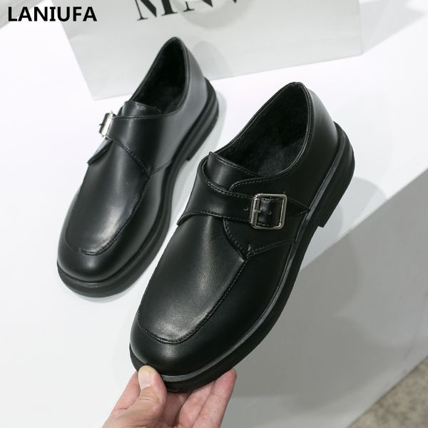 

autumn women casual shoes women vulcanized shoes platform casual slip on breathable flats walking woman mujer, Black