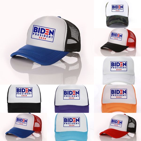

rj1da biden president with baseball hat patchwork 2020 biden letters print ball caps mesh ridn summer visors outdoor sports headwear, Blue;gray